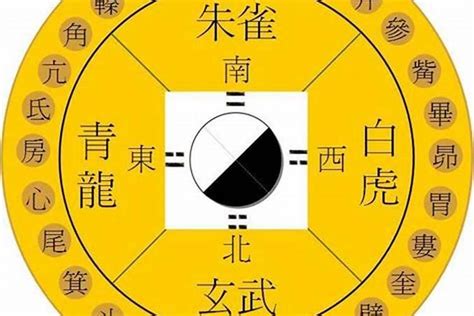 左青龍右白虎前 五行方位图